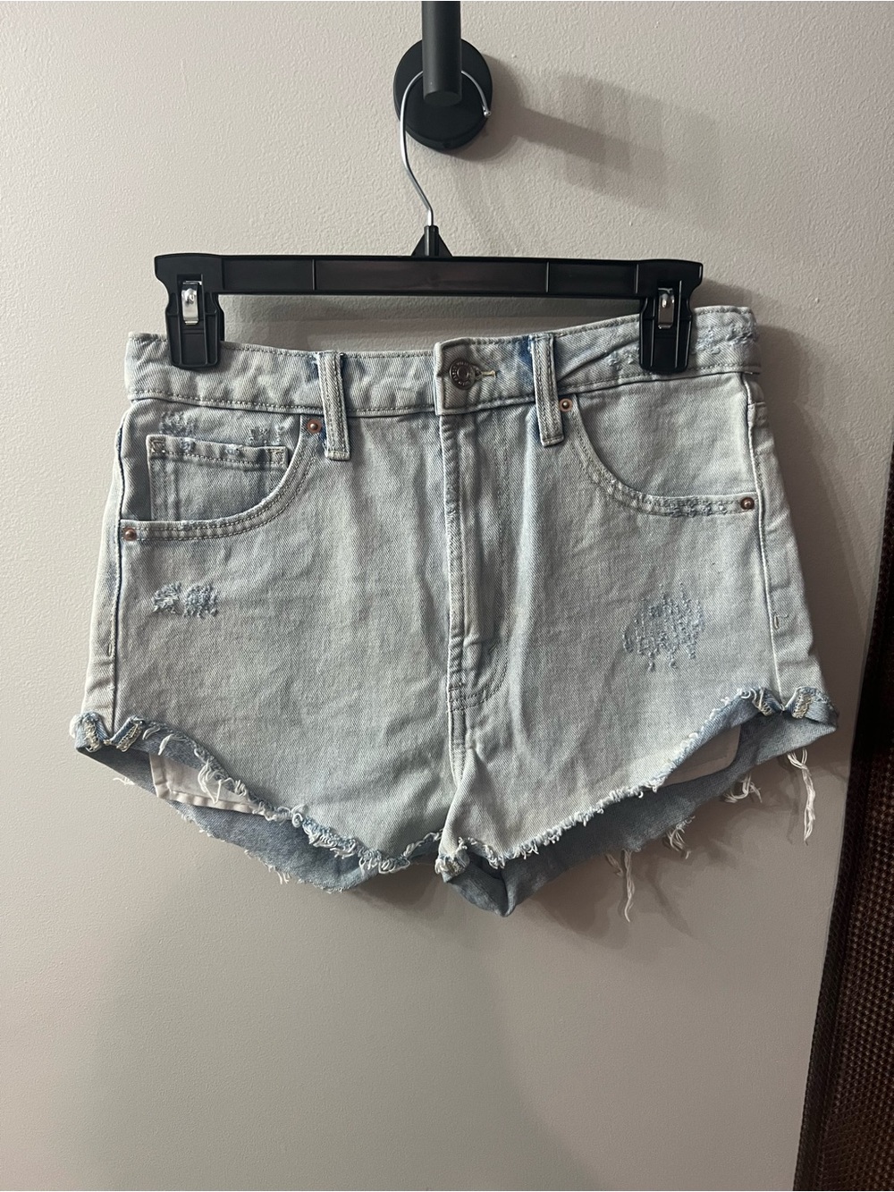 wild fable Light Blue Distressed Denim Shorts
